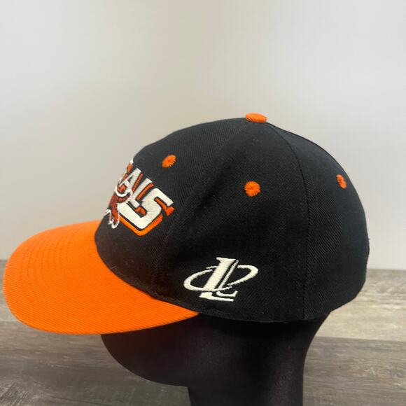 Vintage 90s Logo Athletics Cincinnati Bengals Tiger Black NFL Hat‎ Baseball Cap - Picture 6 of 7